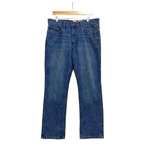Red Head Brand Co Mens 36x32 Straight Leg Denim Jeans Medium Wash Blue Stretch